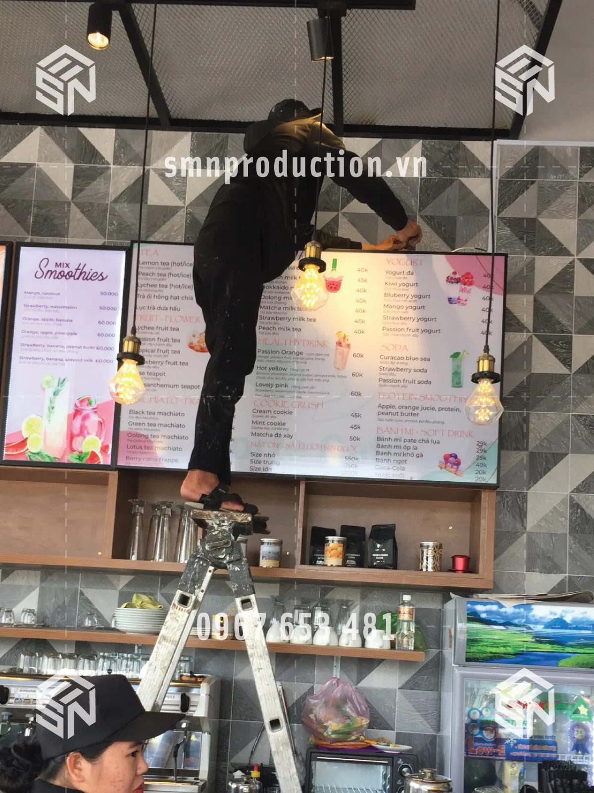 hộp đèn quảng cáo, thi công hộp đèn