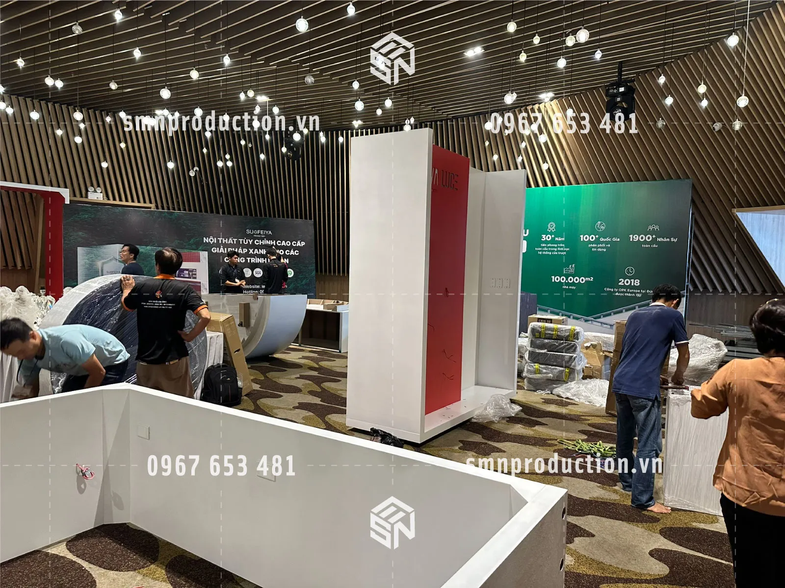 thi công booth quảng cáo