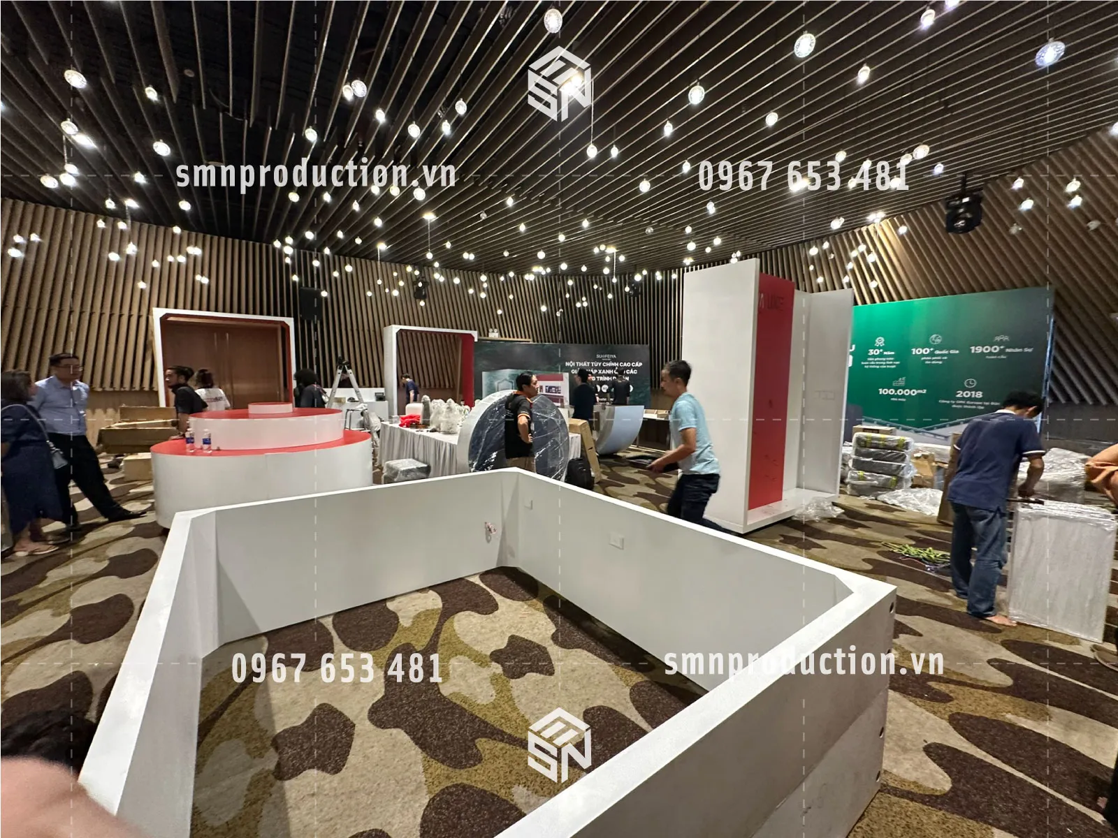 thi công booth quảng cáo