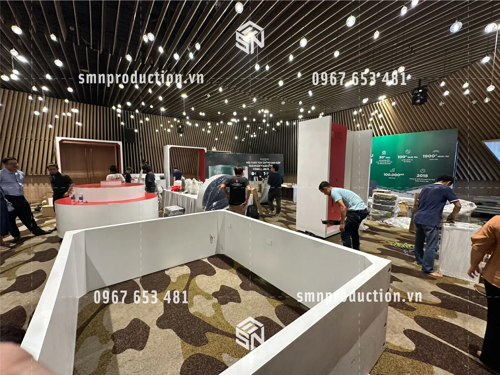 thi công booth quảng cáo