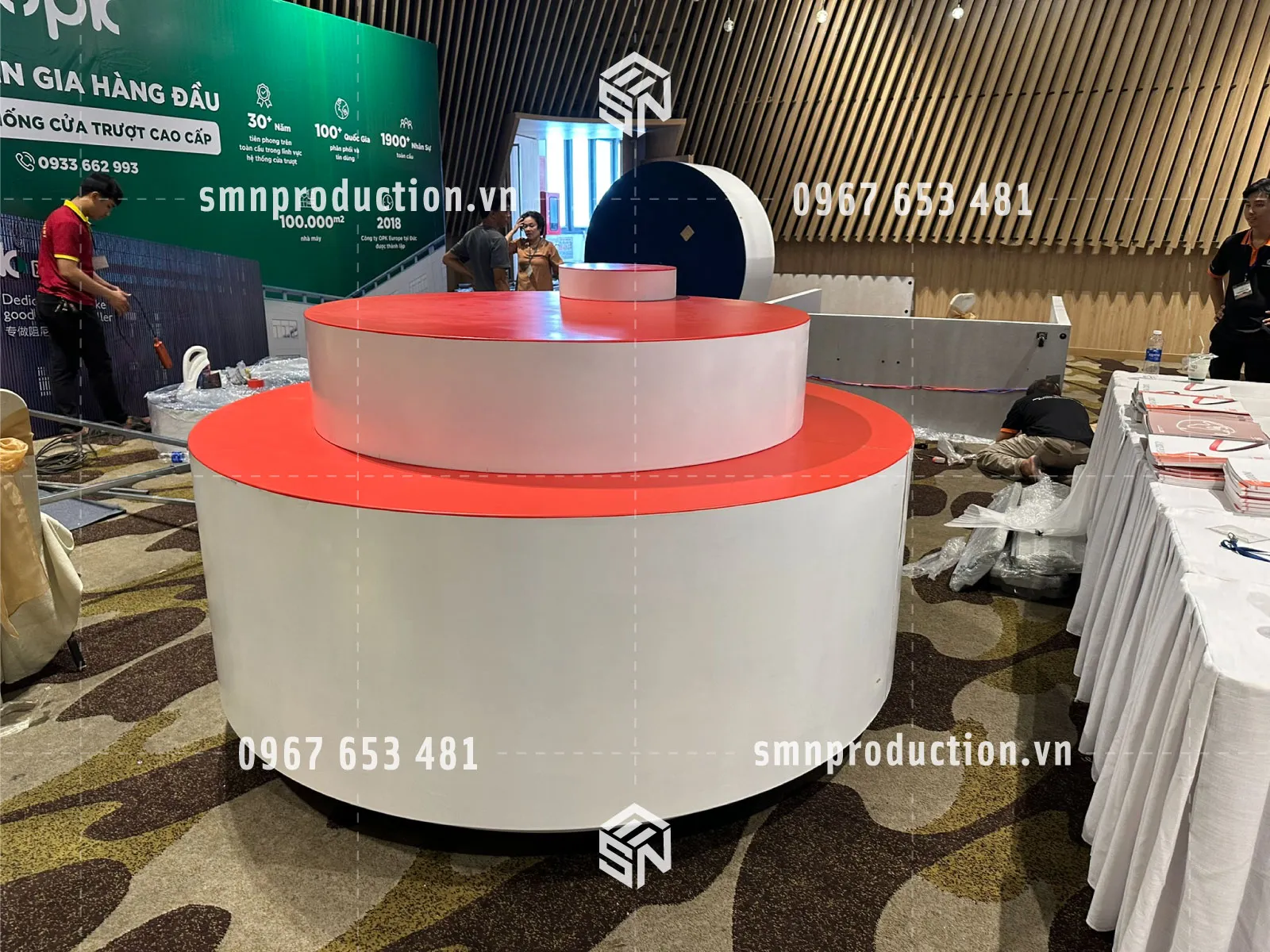 thi công booth quảng cáo